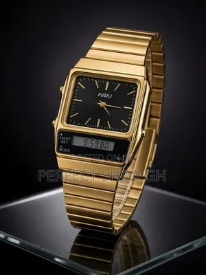 Fusili Men's Luxury Wrist Watch - Gold