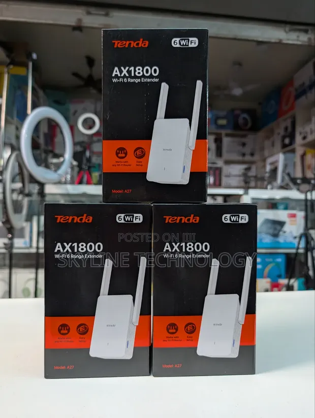 Tenda Wi-Fi 6 Dual Band Repeater/Access Point (AX1800) - 1
