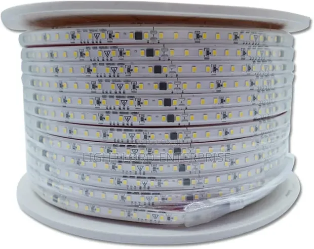 100m 220V LED Strip Light - Warm White, True White, White Light - 1