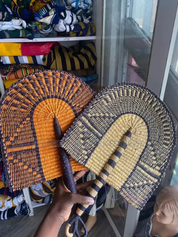 Purple and Black Bolga Handfan - 1