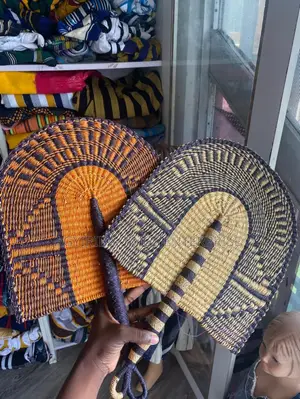 Purple and Black Bolga Handfan