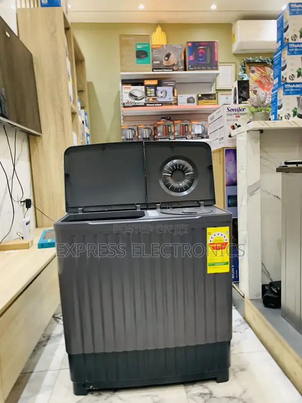 Brand New Black Nasco 11KG Twin Tub Washing Machine (NASTT-JS110) - 1