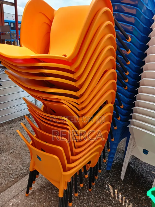 Brand New Royal Comfort Plastic Chair with Metal Legs - 1