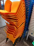 Brand New Royal Comfort Plastic Chair with Metal Legs - 1