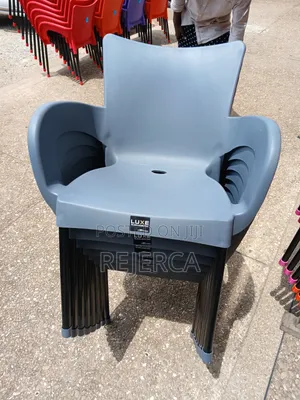 Durable Plastic Chair with Metal Legs - Royal Comfort