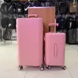 Light Pink Lightweight Anti-Crack Suitcase - 1