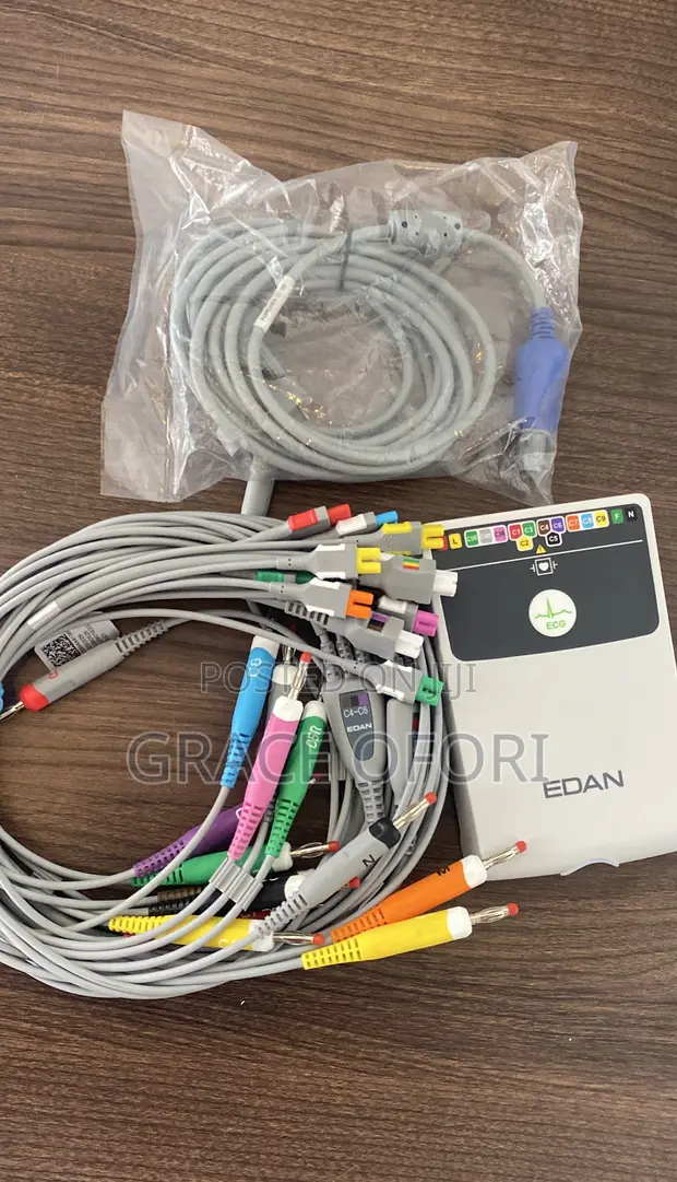 Edan SE-18 ECG Cable with Sampling Box & USB Cable - 1