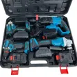 48V Cordless Power Tool Set: Drill, Hammer, Grinder, Wrench - 1
