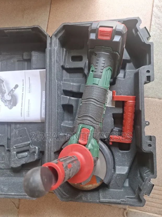 Parkside 20V Angle Grinder PWSA20-Li C3 with 2.0Ah Battery - 1