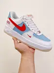 Nike Air Force 1 Low - White, Blue & Red - 2
