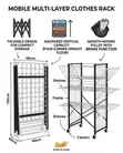 Foldable Floor Clothes Drying Rack - 2