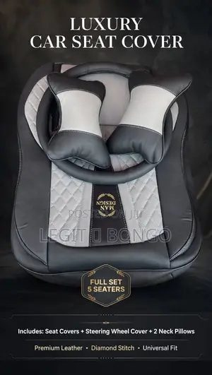 Leather Seat Covers + 2 Pillows