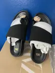 Ladies Zara Slippers - Black Leather, Size 38 - 1