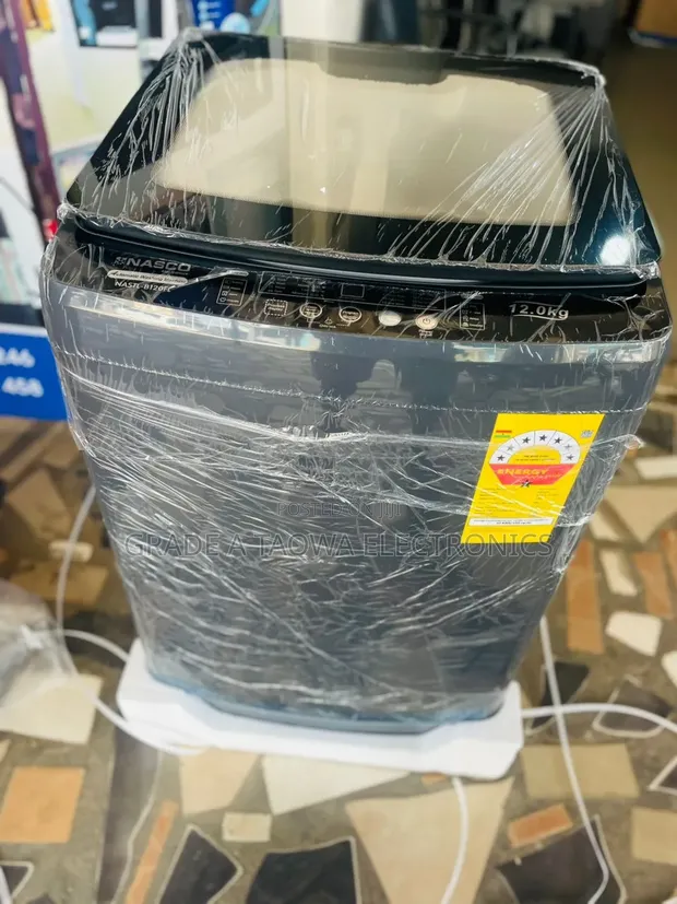 Dark Grey Nasco 12kg Top Load Fully-Automatic Washing Machine - 1