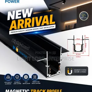 Clean & Clear Magnetic Track Lighting - 3 Meters