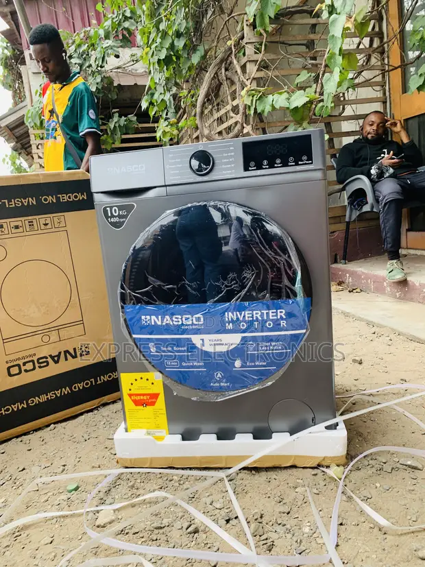 Nasco 10KG Front Load Washing Machine (NASFL-JS10KG-S) - 1