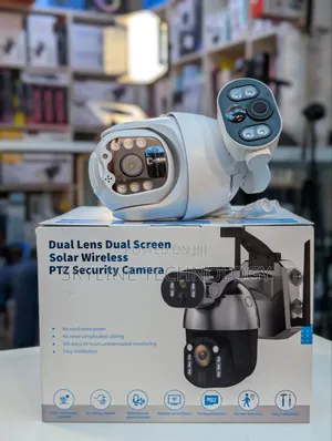 4G High Resolution Dual Lens CCTV Camera with Dual Solar Panels
