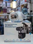 4G High Resolution Dual Lens CCTV Camera with Dual Solar Panels - 1