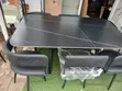 Royal Comfort Marble Dining Table with 6 Chairs - 2