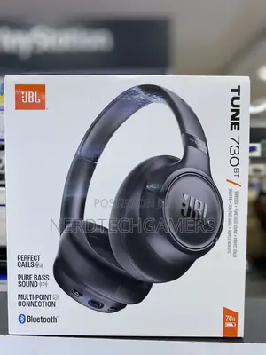 JBL Tune 730BT Wireless Over-Ear Headphones - Black