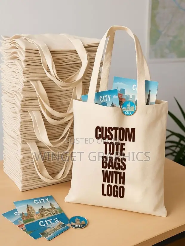 Custom Printed Tote Bags - 1