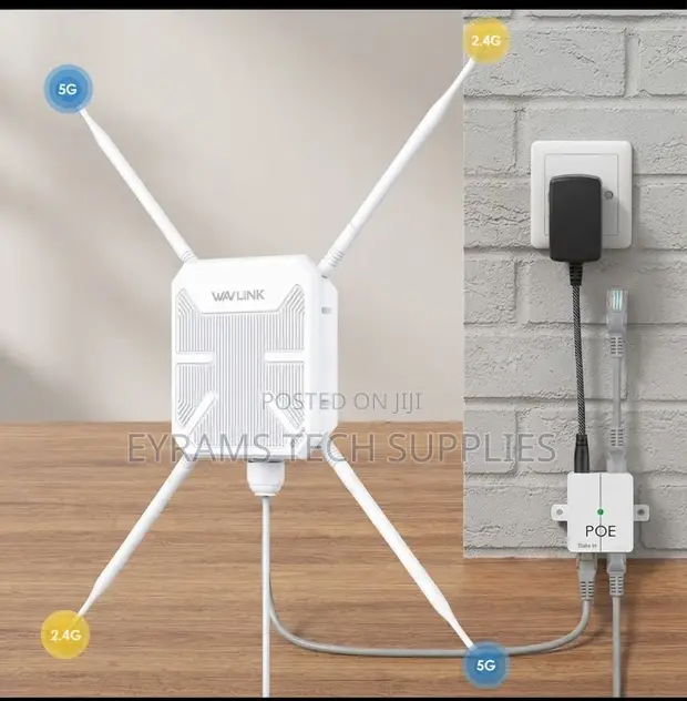 Wavlink AC1200 Dual Band Outdoor WiFi Extender/AP (HD8S) - 1