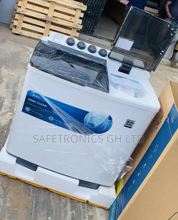 Brand New Midea 12Kg Twin Tub Washing Machine - White - 1