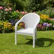 Robust Wicker Plastic Chairs (Set of 4) - 1