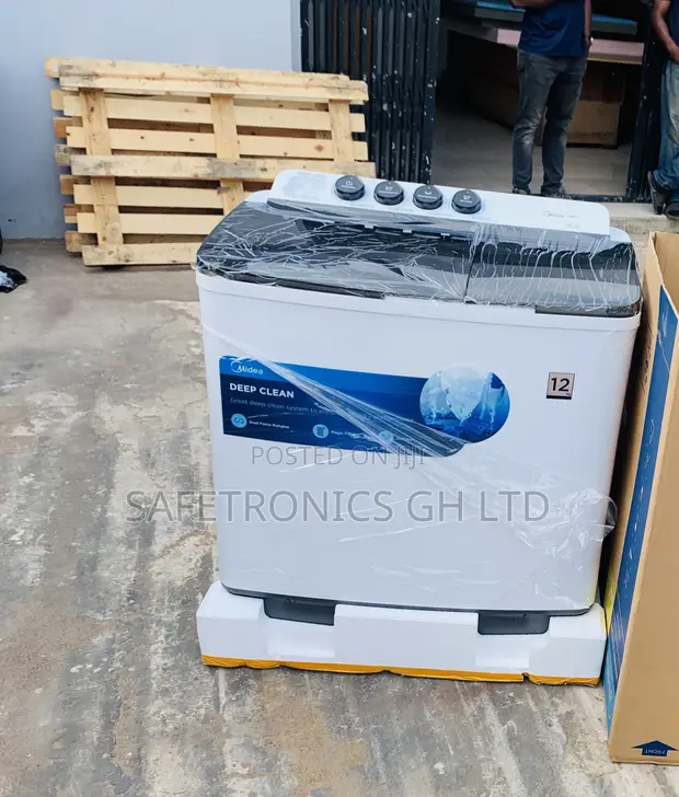 Brand New Midea Twin Tub Washing Machine 12Kg, White - 1