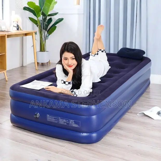 Brand New Single Air Bed with Electric Pump - 1