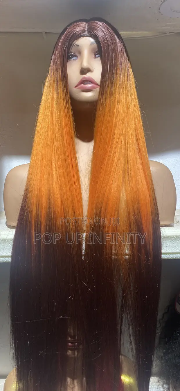 Mixed Blond Human & Synthetic Hair Wig - 1