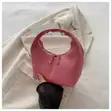 Women's Mini Curved Hobo Handbag - 1