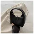 Women's Mini Curved Hobo Handbag - 3
