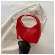 Women's Mini Curved Hobo Handbag - 4