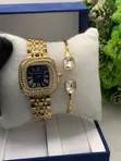 Cartier Stainless Steel Ladies Watch & Bangle Set - 5