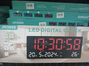 36x16cm Digital Clock with Alarm & Calendar