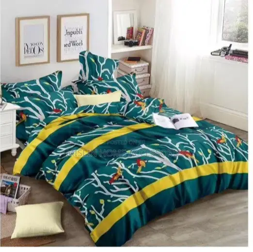 King Size Bedsheet Set with 3 Pillow Cases - 1