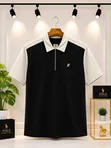 Short-Sleeve Polo Shirts with Half-Zip Collar - 2
