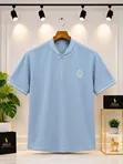 Short-Sleeve Polo Shirts with Half-Zip Collar - 4