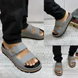 Timberland Men's Double-Strap Leather Slide Sandals - 5