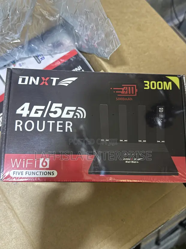 DNXT WR800 WiFi 6 4G LTE Router with 5000mAh Battery - 1