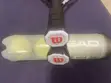 2 Adult Wilson Fusion XL Tennis Rackets & 8 New Balls - 4