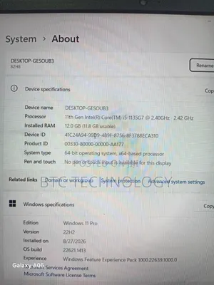 Lenovo Ideapad 3-14IIL05 Laptop - 12GB RAM, 256GB SSD, Intel Core i5