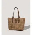 Designer Monogram Shoulder Tote Bag with Leather Tag - 4