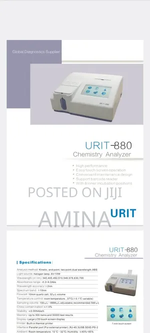 Urit Semi-Automated Chemistry Analyzer