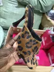 Ladies Black Suede Spool Heel Shoes - 2
