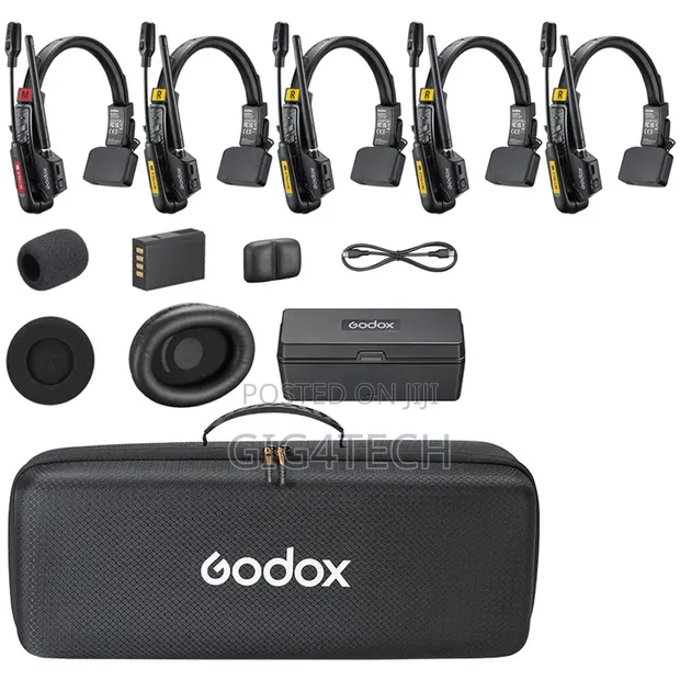 Godox SkyTalk Air 5S 5-Person Wireless Intercom Headset (2.4 GHz) - 1