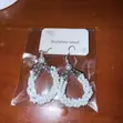 Handmade Beaded Hoop Earrings - 1