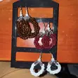 Handmade Beaded Hoop Earrings - 2