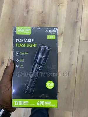 Rechargeable Flashlight + Powerbank